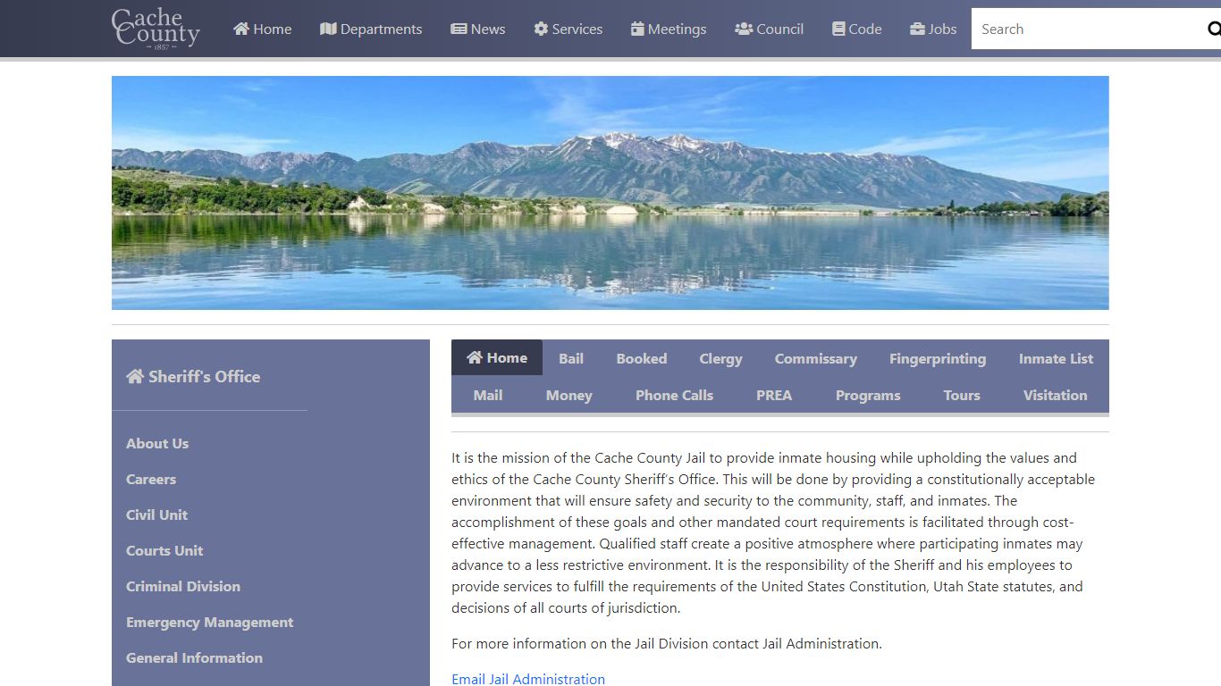 Official Site of Cache County Sheriff's Office - Jail Division